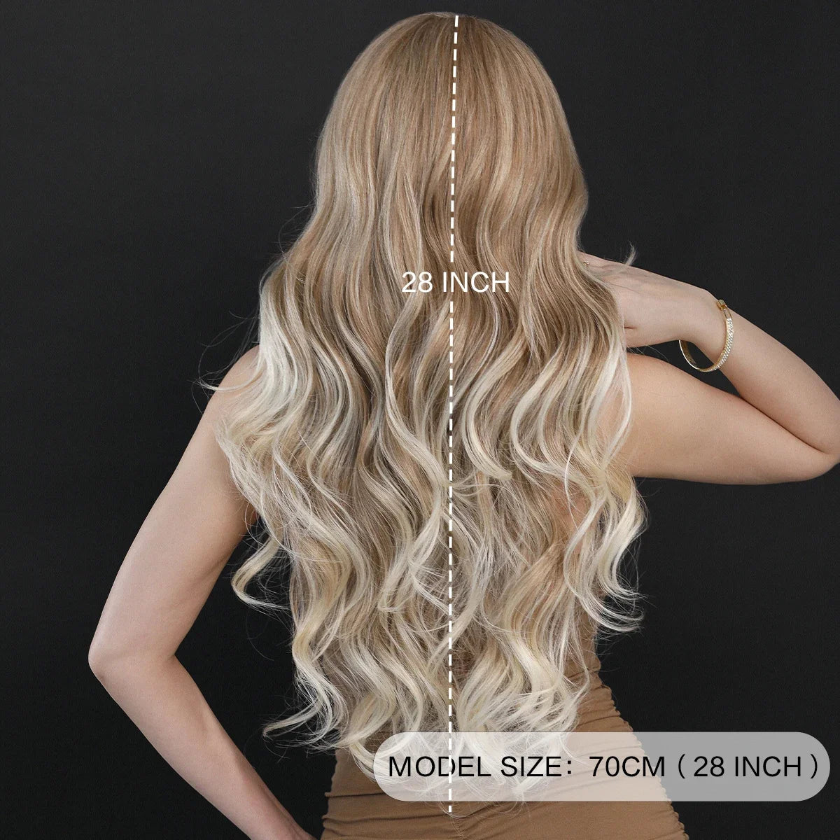 Peruca Segunda Pele Lace Front - textura ondulada