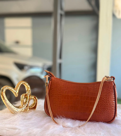 Bolsa de mão caramelo