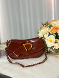Bolsa Transversal Marrom